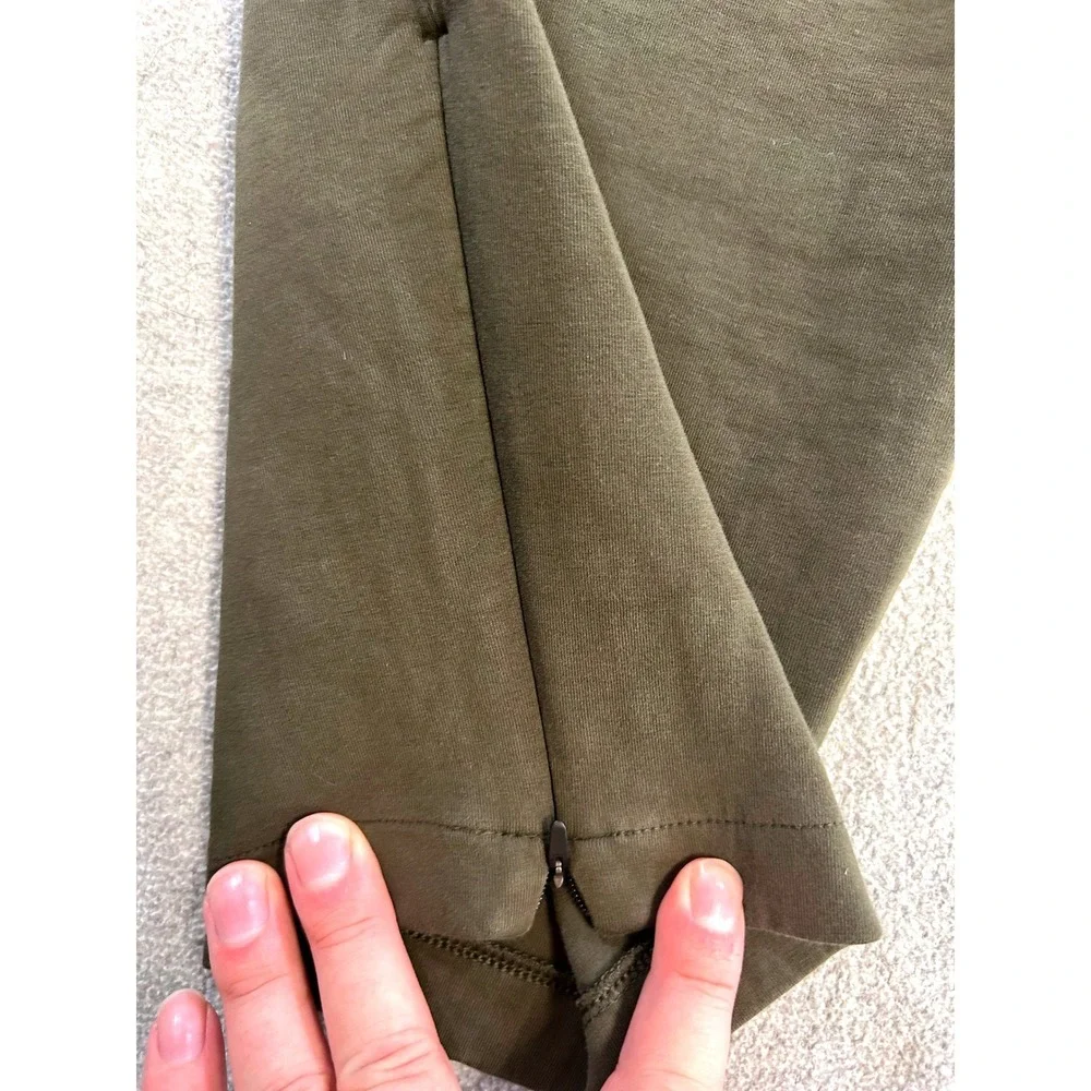 Banana Republic Jogger Pants Mens XXL‎ Olive Green Cotton Blend Zipper Cuffs